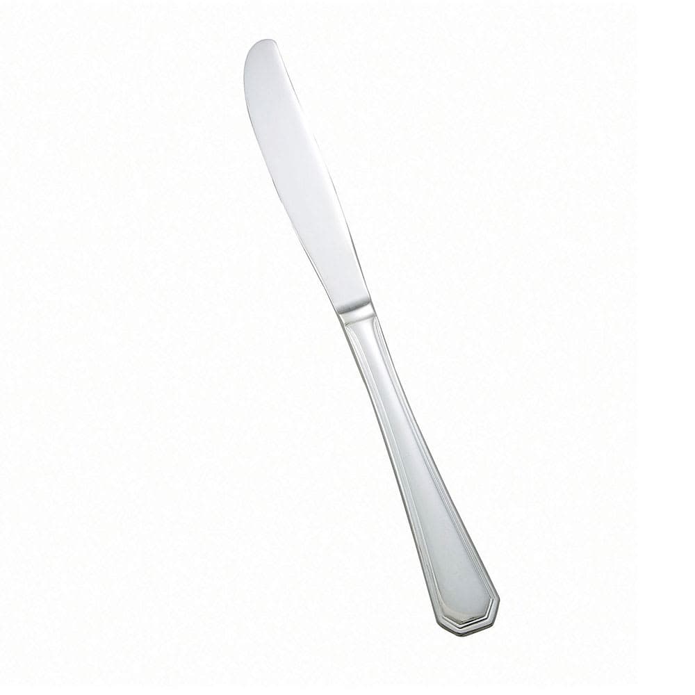 Winco 0035-08 9 1/4" Dinner Knife with 18/8 Stainless Grade, Victoria Pattern