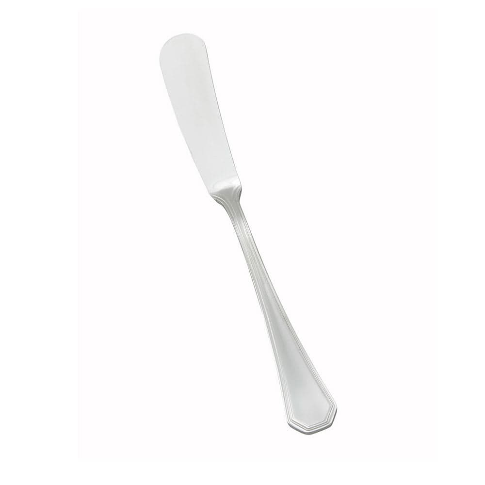 Winco 0035-12 6 3/4" Butter Knife with 18/8 Stainless Grade, Victoria Pattern
