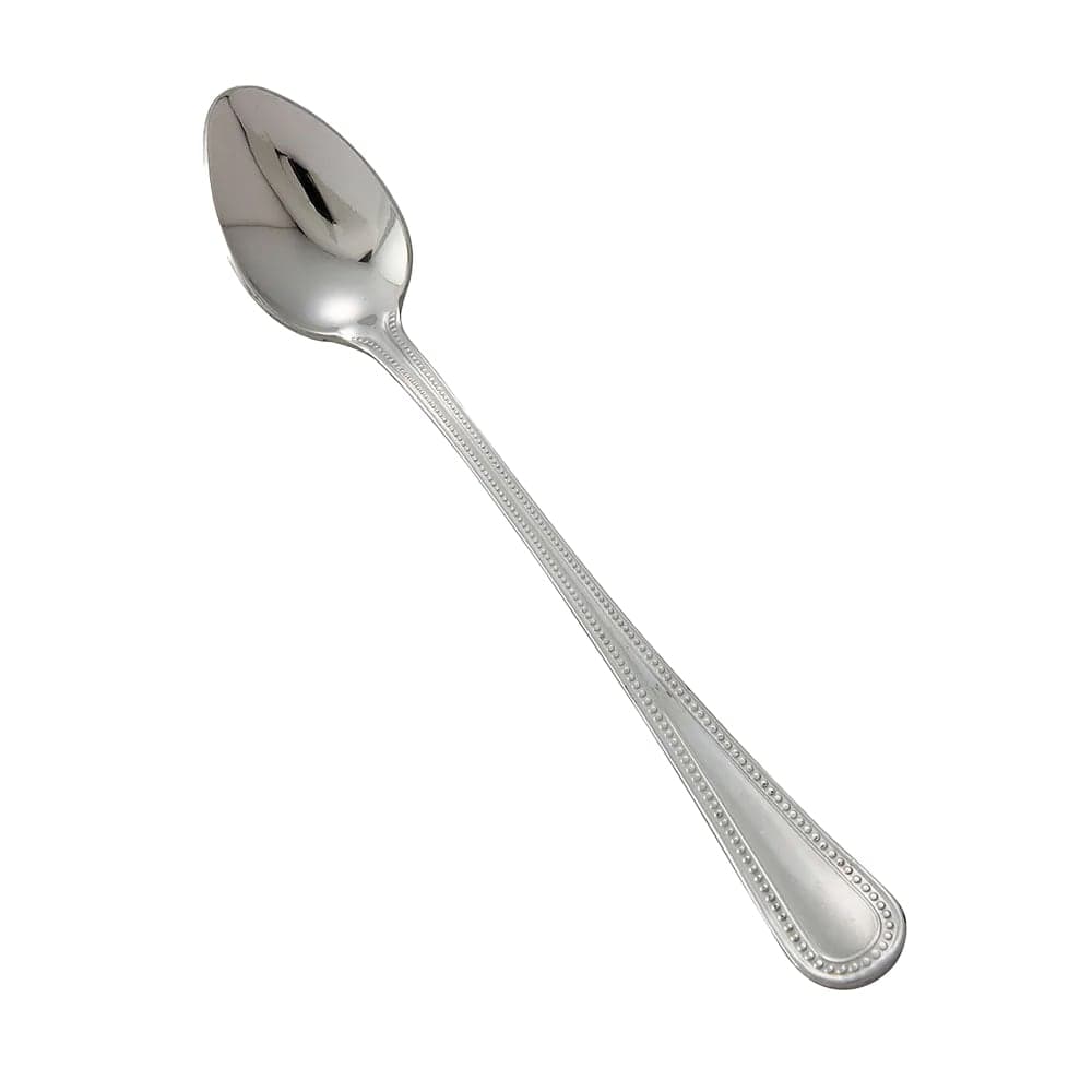 Winco 0036-02 7 1/8" Iced Tea Spoon with 18/8 Stainless Grade, Deluxe Pearl Pattern