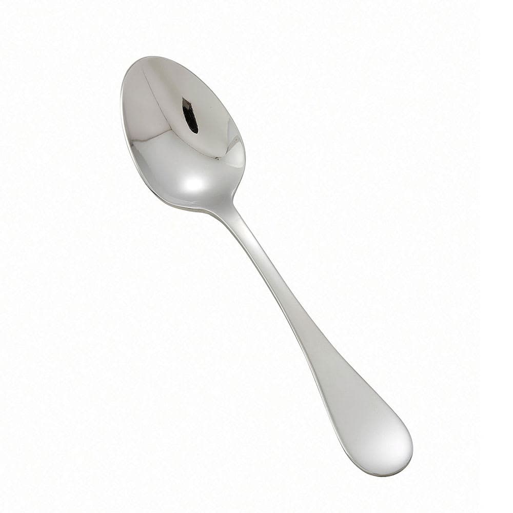 Winco 0037-01 6 1/8" Teaspoon with 18/8 Stainless Grade, Venice Pattern