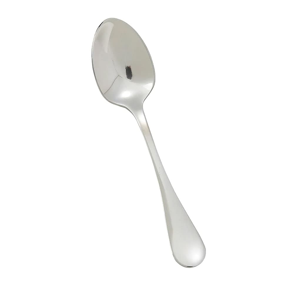Winco 0037-09 4 1/2" Demitasse Spoon with 18/8 Stainless Grade, Venice Pattern