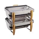 Winco 101A Full Size Chafer w/ Roll-top Lid & Chafing Fuel Heat thumbnail 3