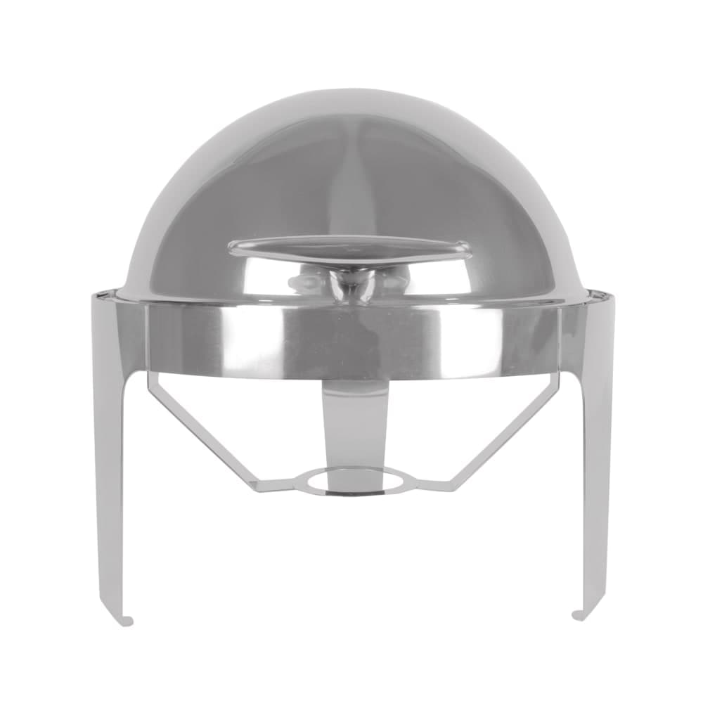 Winco 602 Round Chafer w/ Roll-Top Lid & Chafing Fuel Heat