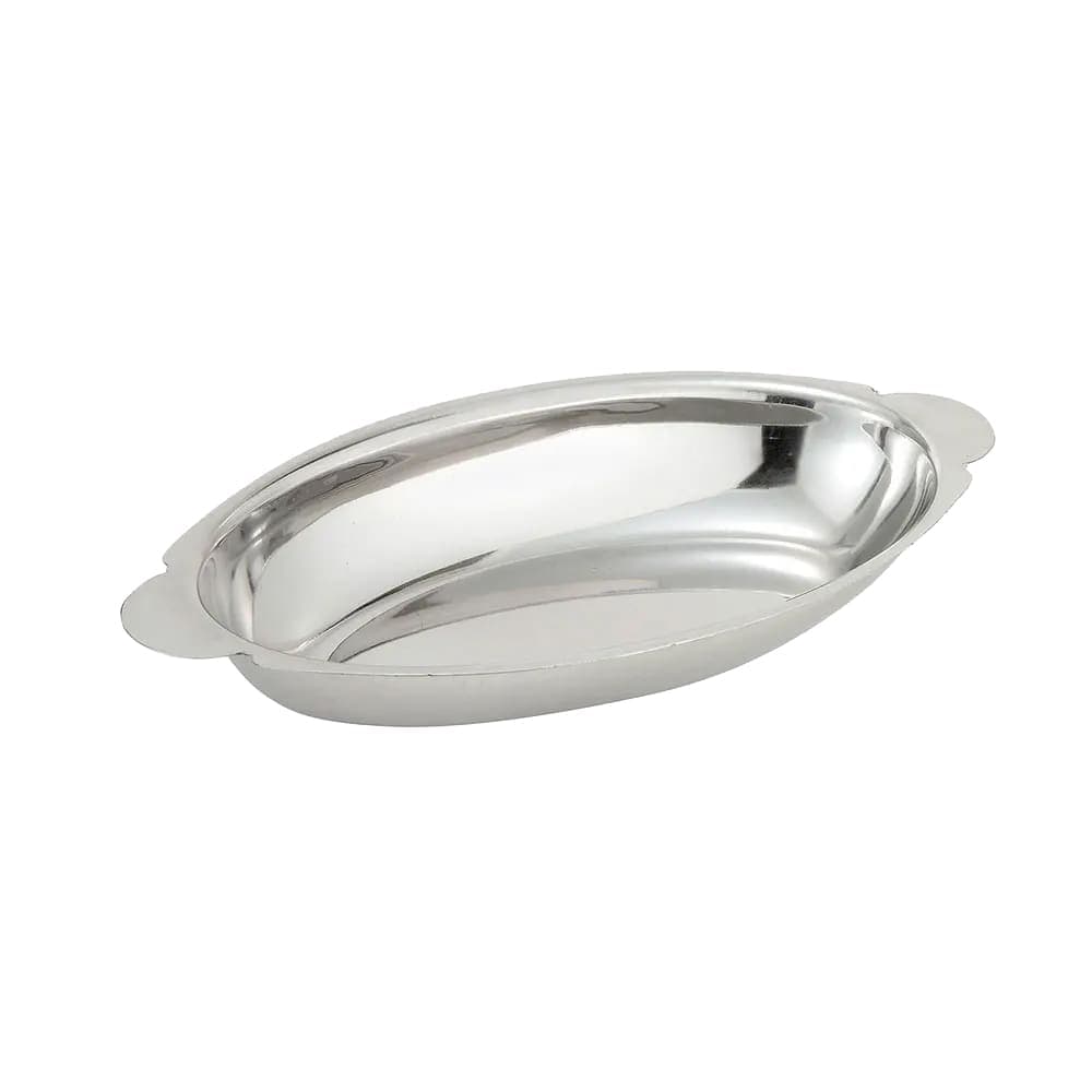 Winco ADO-15 15 oz. Oval, Stainless Rarebit