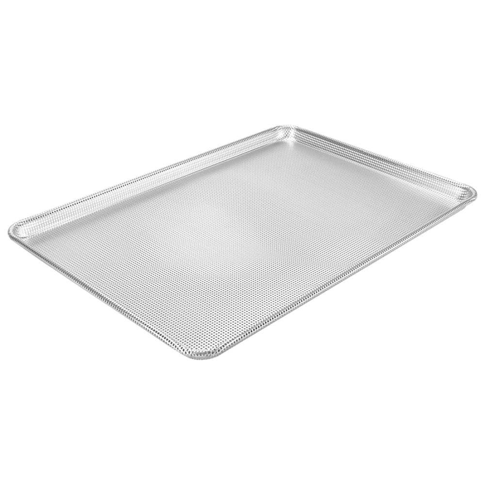Winco ALXN-1826P 1/1 Full Size Bun / Sheet Pan - 26" x 18", 16 gauge Aluminum, Perforated, Glazed