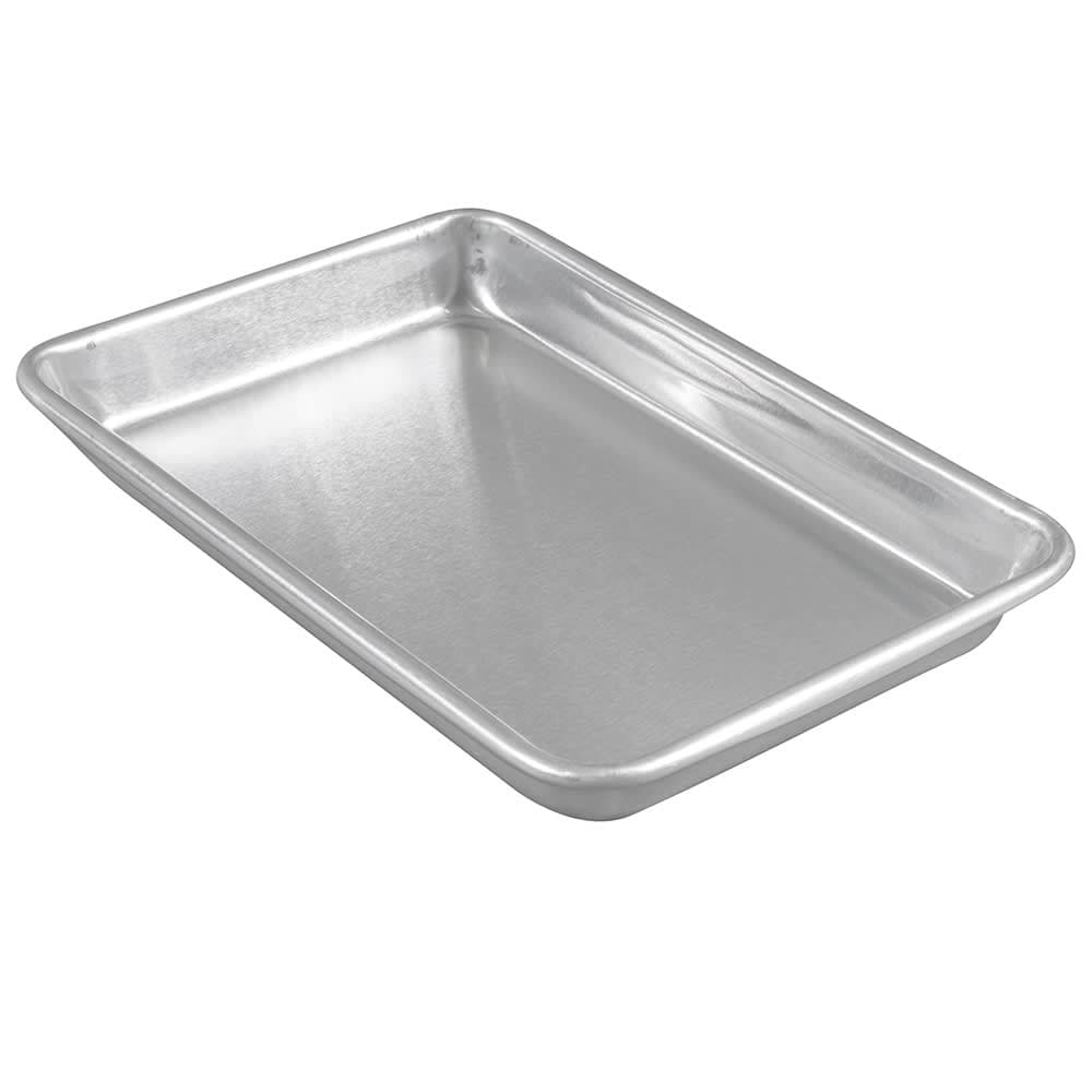 Winco ALXP-0609 1/8 Eighth Size Bun / Sheet Pan - 9 1/2" x 6 1/2",  16 gauge Aluminum