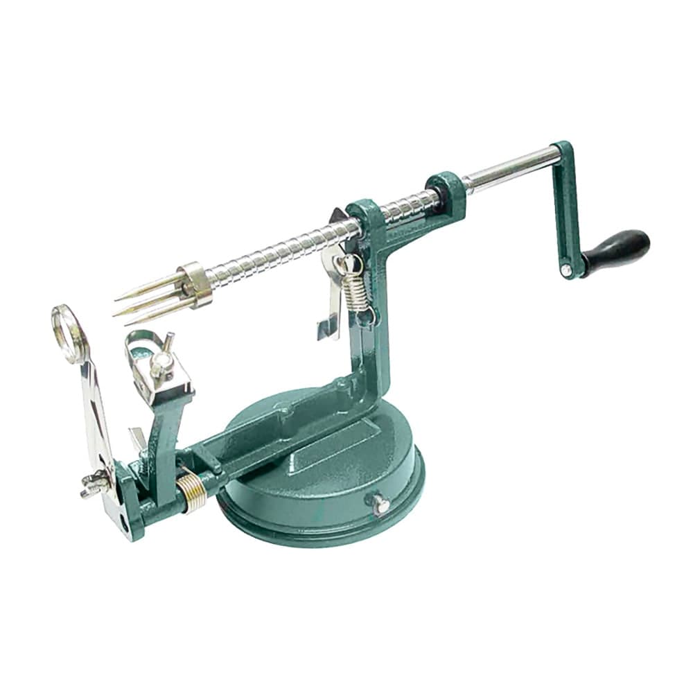 Winco AP-12 Manual Countertop Apple Peeler - 10"L x 6"W x 1 1/4"H, Stainless Steel