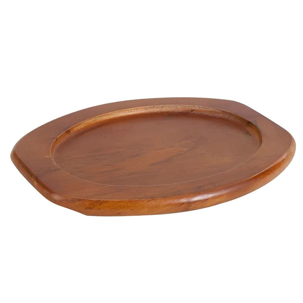 Winco APL-12UL 12" Oval Underliner for Sizzling Platter, Wood