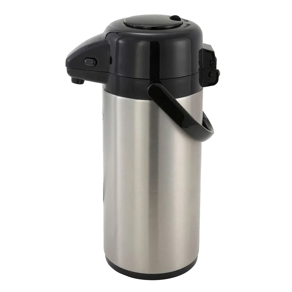 Winco APSP-925 2 1/2 Liter Push Button Airpot, Stainless Steel Liner