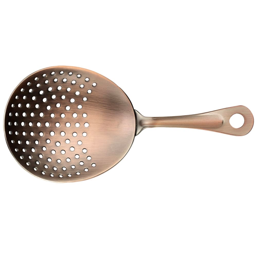 Winco BAJS-6AC Julep Strainer - Stainless Steel, Antique Copper Finish