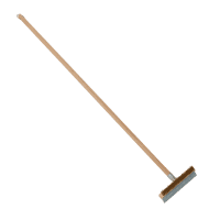Winco BR-10 Pizza Oven Brush w/ Brass Bristles & Metal Scraper thumbnail 3
