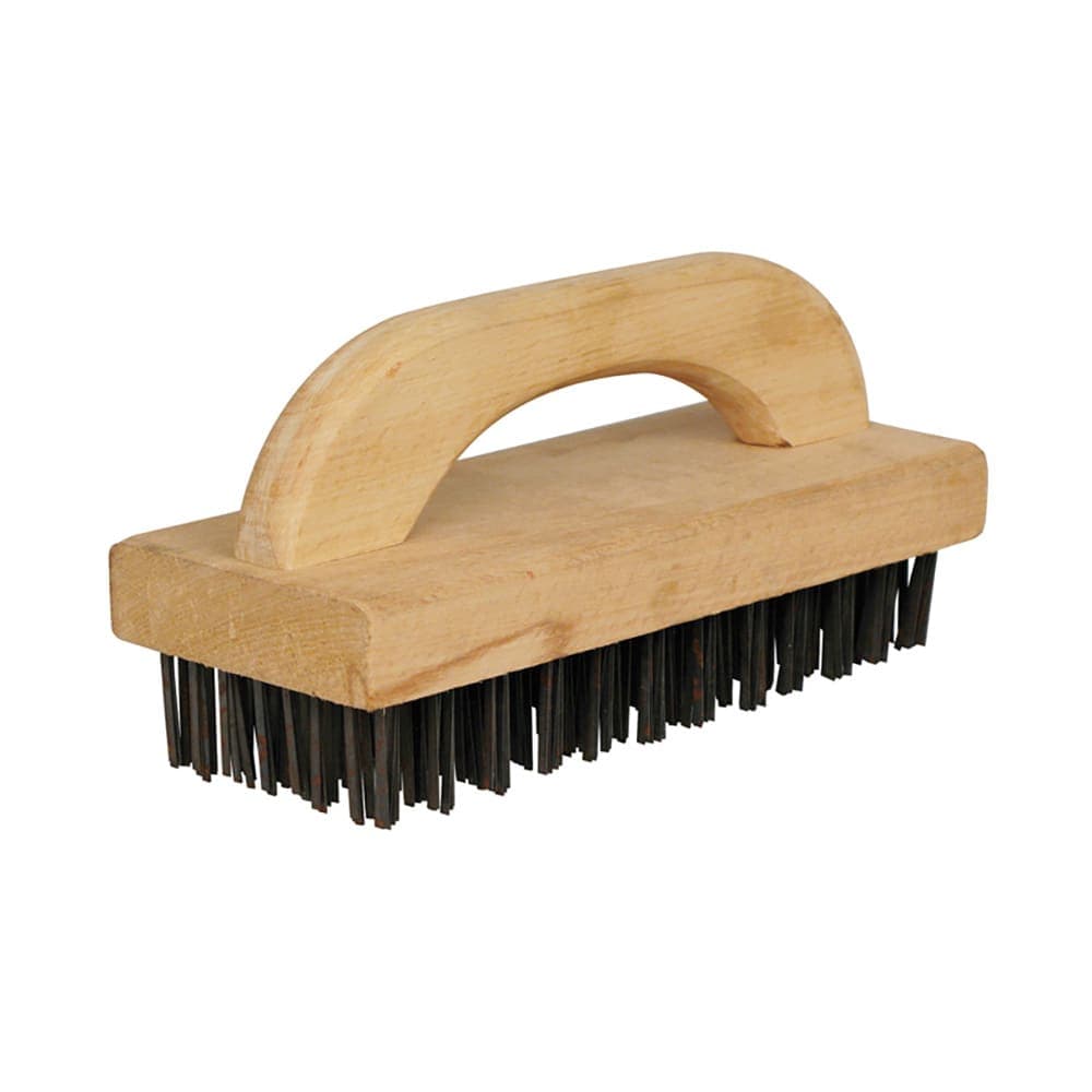 Winco BR-9 Butcher Block Brush, 9 1/4 x 3 3/4 x 1"