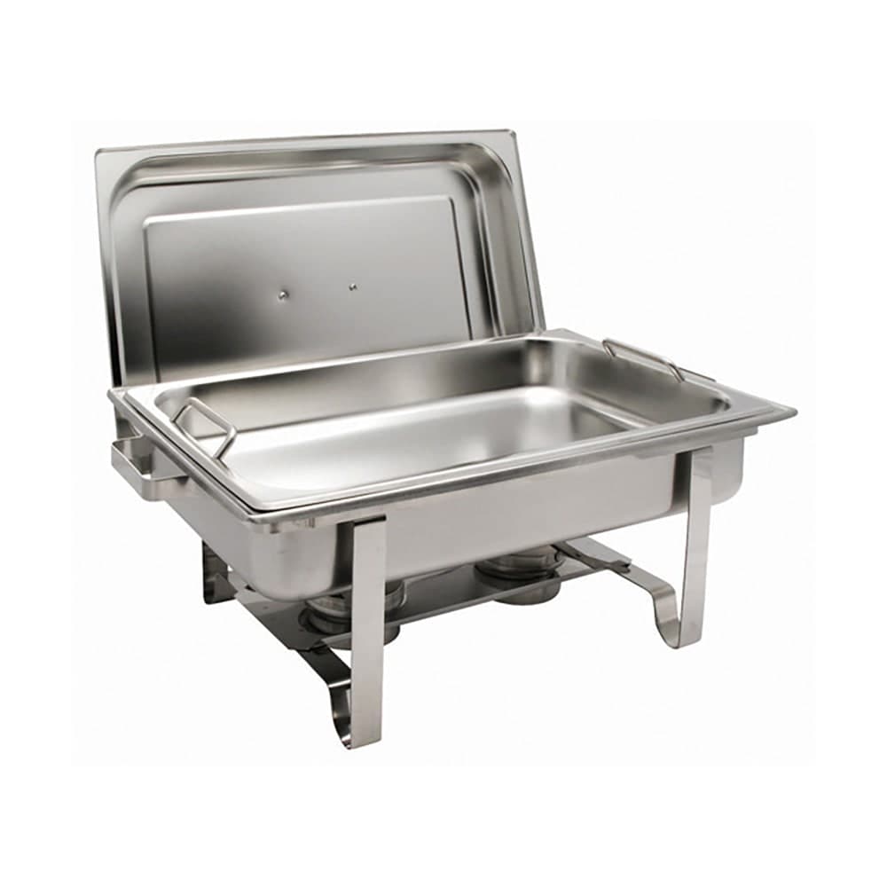 Winco C-2080B Full Size Chafer w/ Hinged Lid & Chafing Fuel Heat