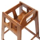 Winco CHH-104A 29 3/4" Stackable Wood High Chair w/ Waist Strap, Walnut thumbnail 3