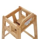 Winco CHH-601 32" Stackable Wood High Chair w/ Waist Strap - Rubberwood, Natural thumbnail 3