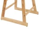 Winco CHH-601 32" Stackable Wood High Chair w/ Waist Strap - Rubberwood, Natural thumbnail 4