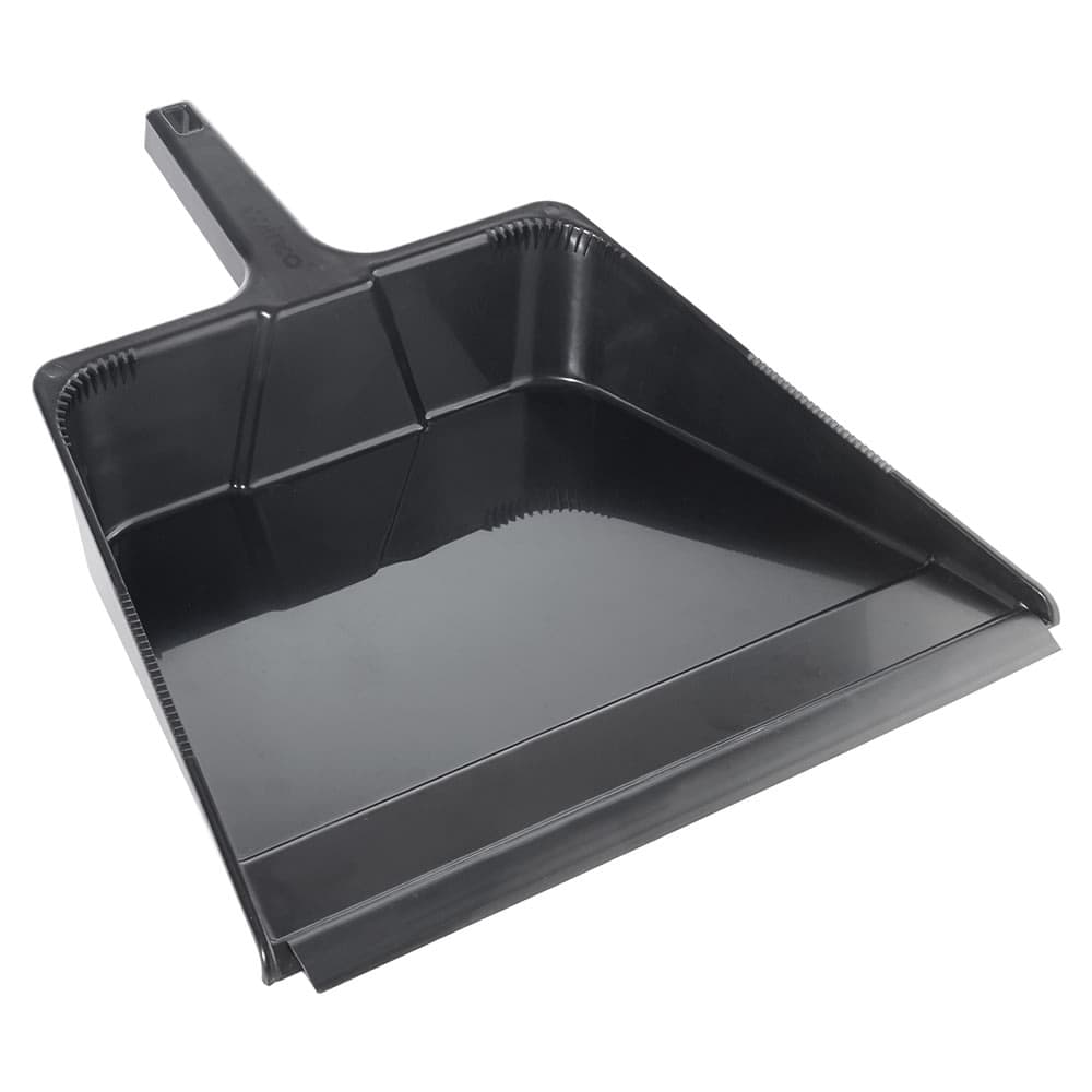 Winco DP-1618K Large Dust Pan - 18" x 16" x 5 1/4"H, Plastic, Black