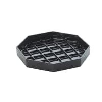 Winco DT-60 6" Octagon Drip Tray - Black thumbnail 2