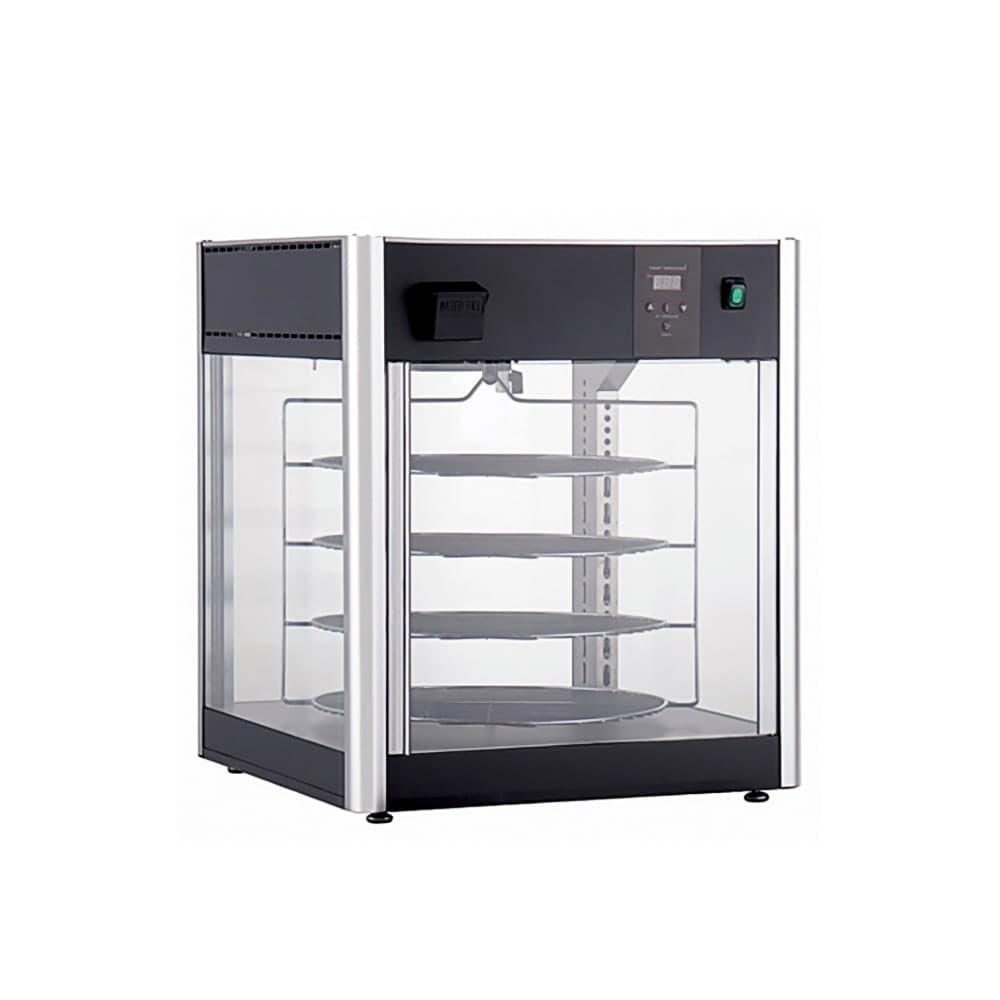 Winco EDM-1K 23 5/8" Rotating Heated Pizza Merchandiser w/ 4 Levels, 120v
