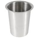 Winco FC-SL 4" Round Solid Flatware Cylinder, Stainless Steel thumbnail 3
