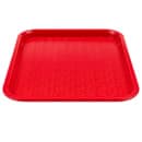 Winco FFT-1014R Plastic Fast Food Tray - 14"L x 10"W, Red thumbnail 4