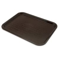 Winco FFT-1216B Plastic Fast Food Tray - 16"L x 12"W, Brown thumbnail 9