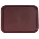 Winco FFT-1216U Plastic Fast Food Tray - 16"L x 12"W, Burgundy thumbnail 2