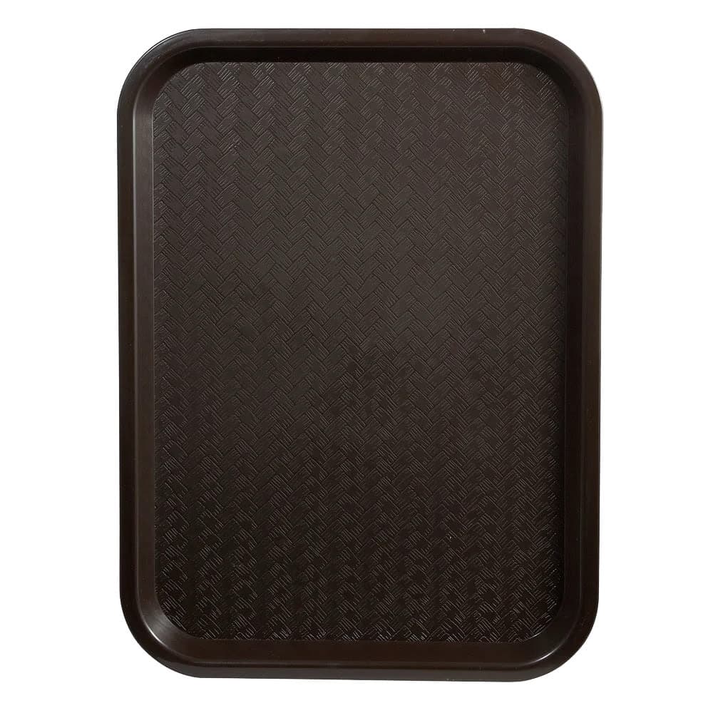 Winco FFT-1418B Plastic Fast Food Tray - 18"L x 14"W, Brown