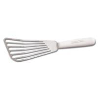 Winco FST-6 6 1/2" Slotted Fish Spatula w/ Wood Handle thumbnail 3