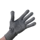 Winco GCRA-M Medium Cut Resistant Glove - Blended Material, Gray w/ Green Wrist Band thumbnail 2