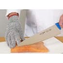 Winco GCRA-M Medium Cut Resistant Glove - Blended Material, Gray w/ Green Wrist Band thumbnail 3