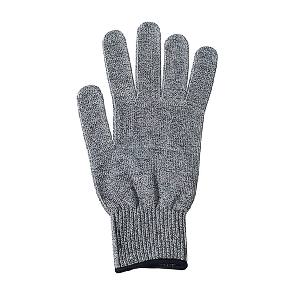 Winco GCRA-XL Extra Large Cut Resistant Glove - Blended Material, Gray w/ Black Wrist Band