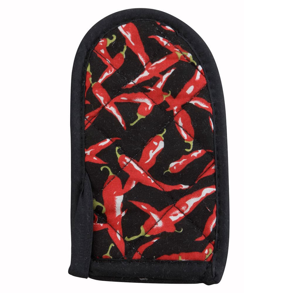 Winco HDH-6C Cotton Handle Holder w/ Chili Pepper Design, 3 1/2 x 6 1/2"