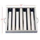 Winco HFS-2520 Hood Baffle Filter - 25" x 20", Stainless Steel thumbnail 2