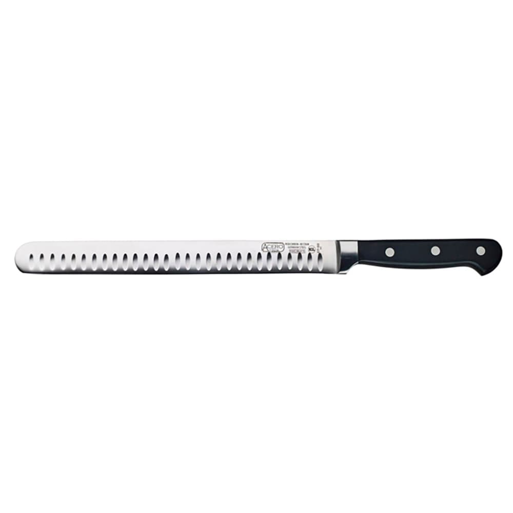 Winco KFP-102 10" Fish/Roast Slicer w/ High Carbon German Steel, 1 Piece Full Tang, POM Handle