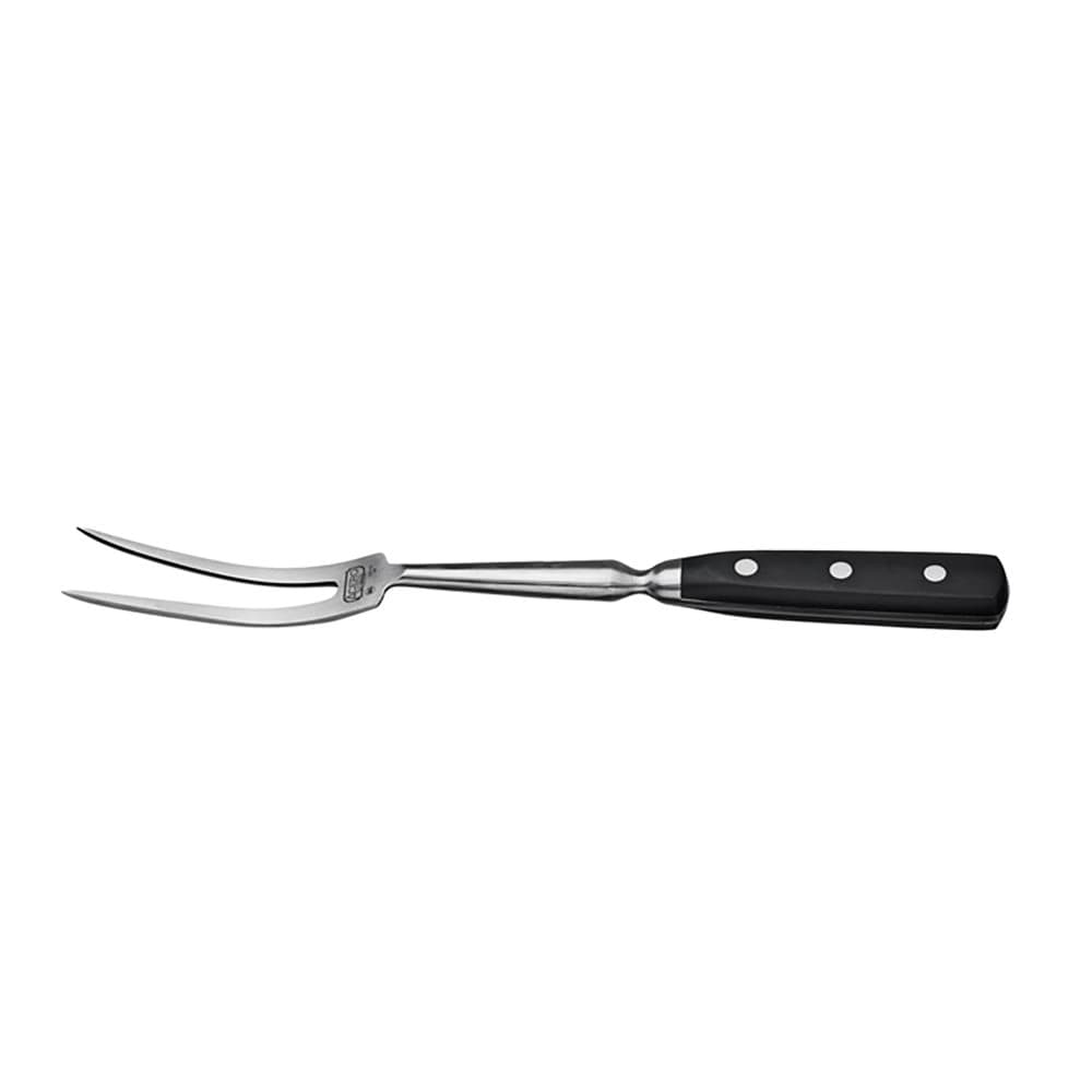 Winco KFP-121 12" Carving Fork, 1 Piece Full Tang, Forged Carbon Steel, POM Handle