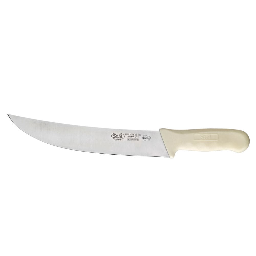 Winco KWP-90 Curved Cimeter Knife w/ 9 1/2" Blade, Rosewood Handle