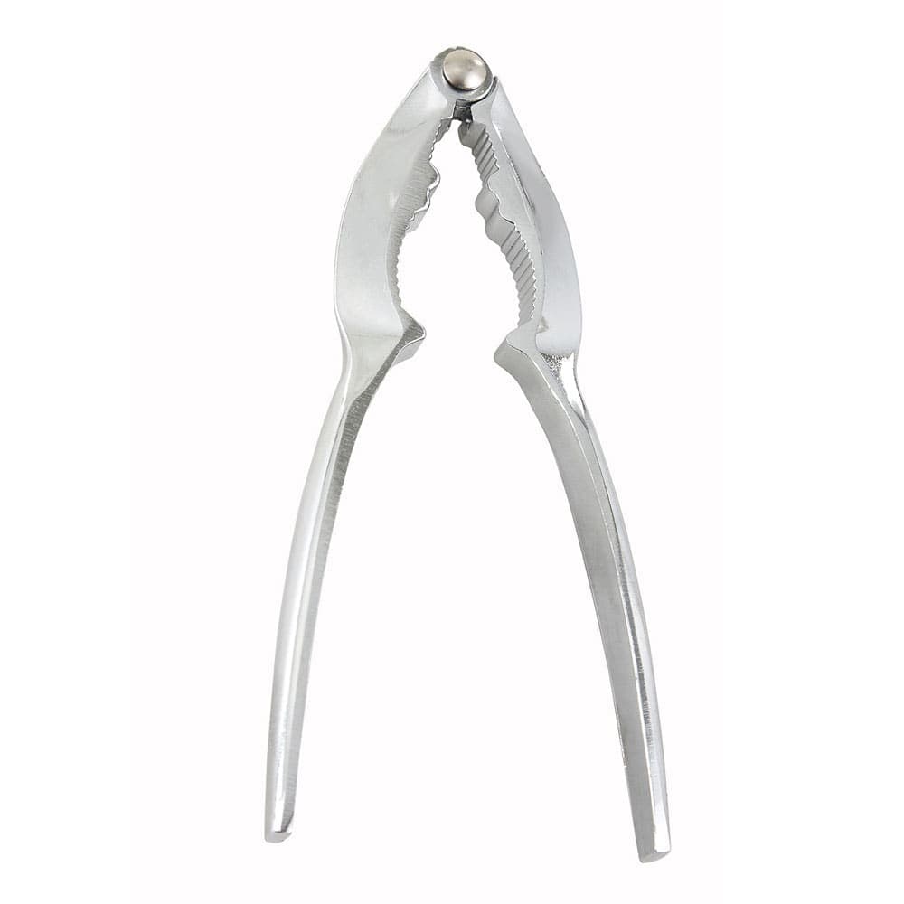 Winco LC-03 6" Double Jaw Lobster Nut Cracker, Chrome Plated
