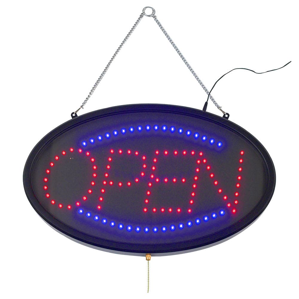 Winco LED-10 OPEN Sign - LED, 3 Flashing Patterns
