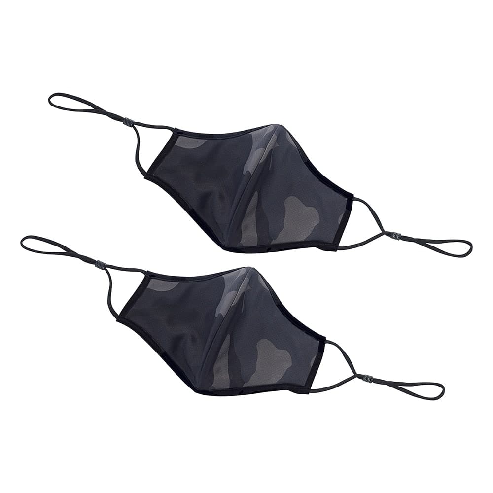 Winco MSK-3LXL L/XL Reusable Face Masks w/ Adjustable Clip - 7 1/4" x 5 1/2", Cotton/Poly, Camo