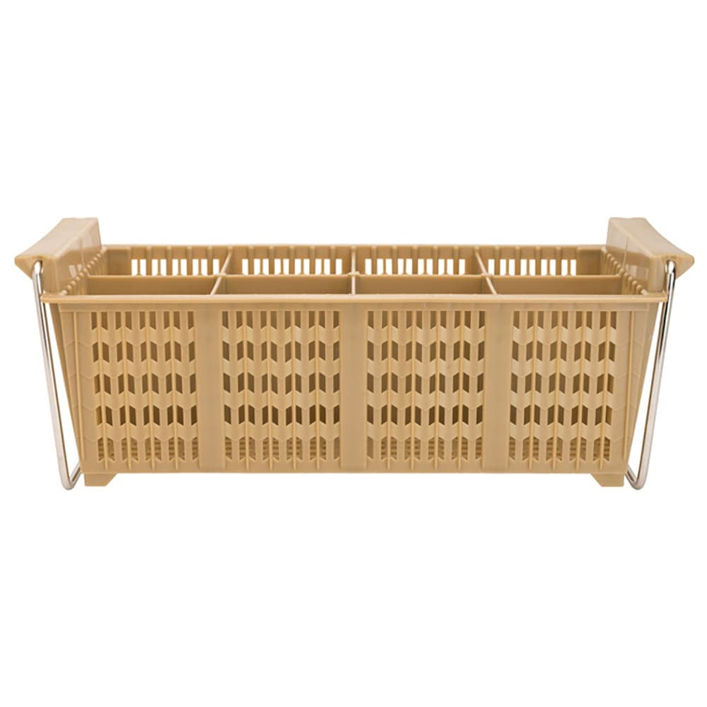 Winco PCB-8 8 Compartment Cutlery Basket w/ Handle, 17 x 8 x 6"