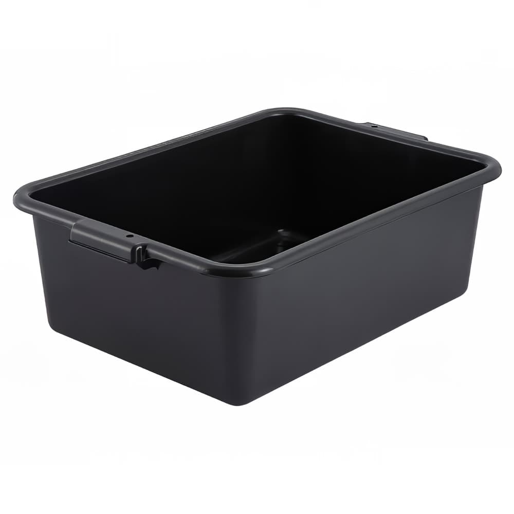 Winco PL-7K Bus Box - 21 1/2" x 15" x 7", Black