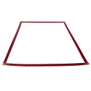 Winco PMC-14U Single Menu Cover, 8 1/2 x 14", Burgundy thumbnail 3