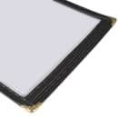 Winco PMC-5K Single Menu Cover, 5 1/2 x 8 1/2", Black thumbnail 5