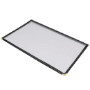 Winco PMCD-14K Double Fold Menu Cover, 8 1/2 x 14", Black thumbnail 2