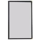 Winco PMCD-14K Double Fold Menu Cover, 8 1/2 x 14", Black thumbnail 3