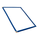 Winco PMCD-9B Double Fold Menu Cover, 9 1/2 x 12", Blue thumbnail 4