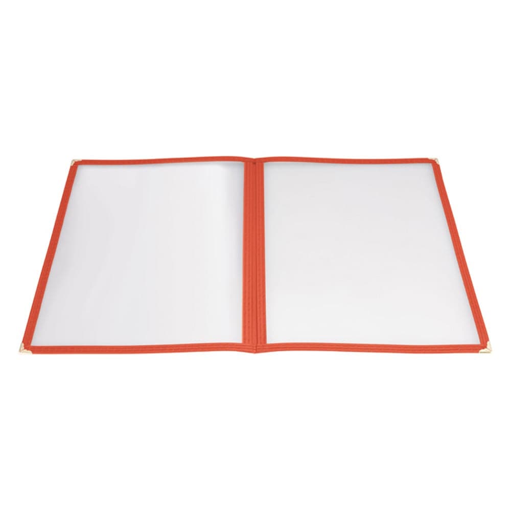 Winco PMCD-9R Double Fold Menu Cover, 9 1/2 x 12", Red