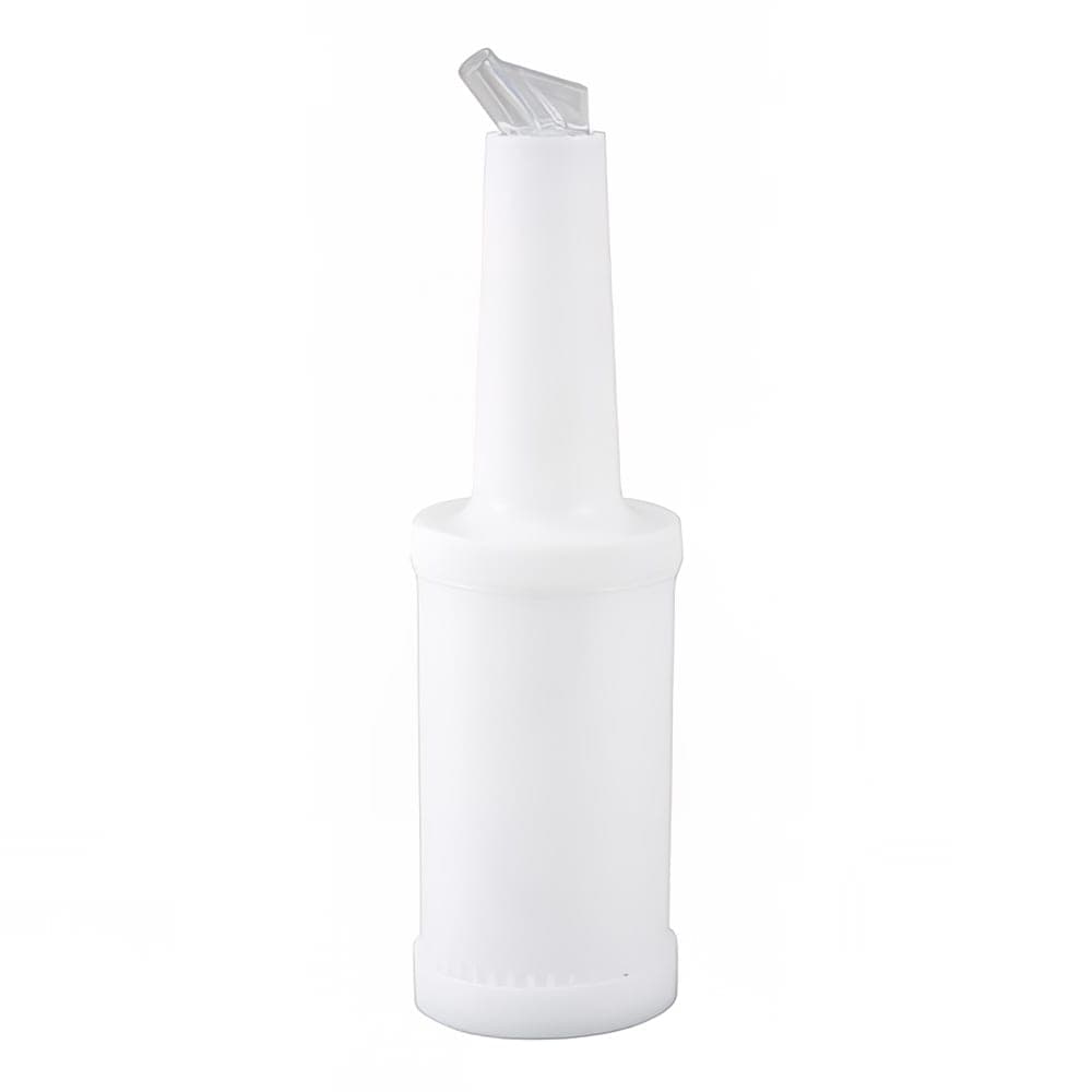 Winco PPB-1W 1 qt Liquor & Juice Multi Pour w/ White Spout & Lid