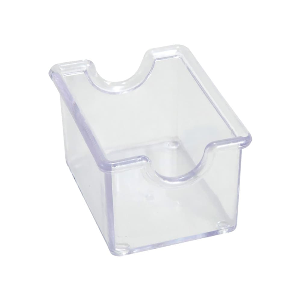 Winco PPH-1C Rectangular Sugar Caddy - Plastic, Clear